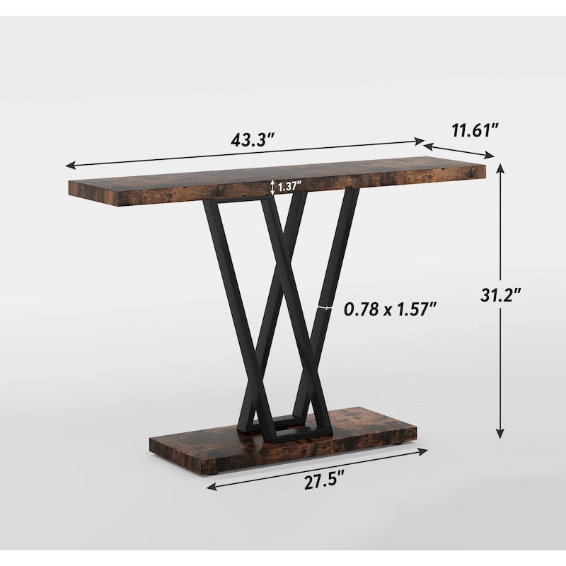 Console, Table d'entrée Étagère de présentation industrielle