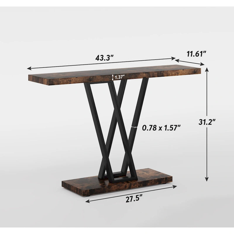 Console, Table d'entrée Étagère de présentation industrielle