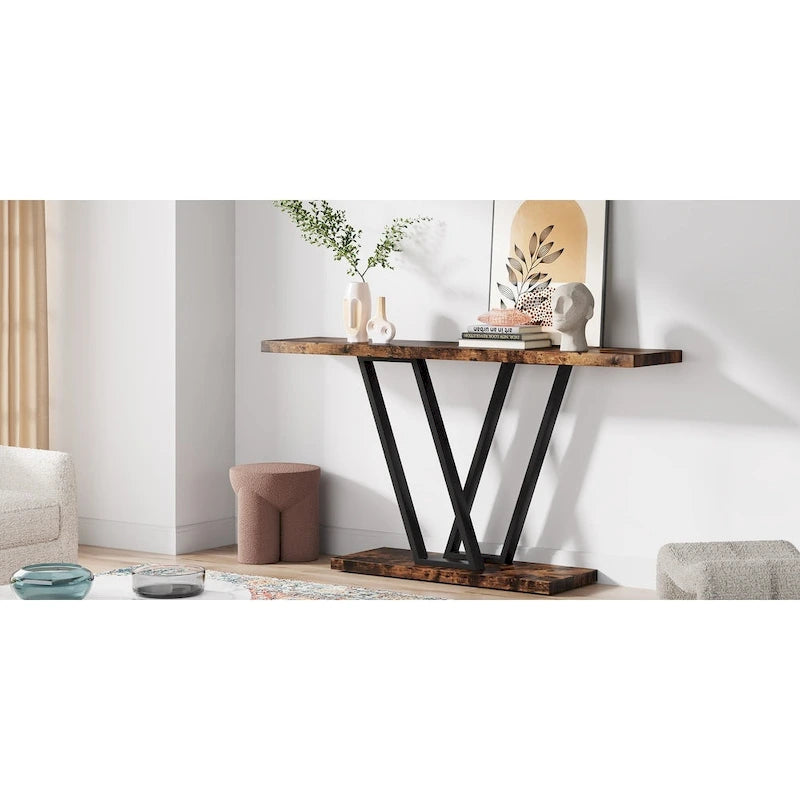Console, Table d'entrée Étagère de présentation industrielle