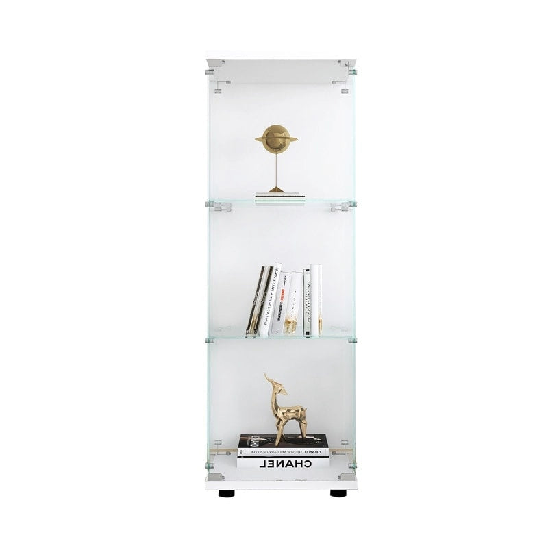 Vitrine d'exposition de cuisine moderne en verre pour classeur
