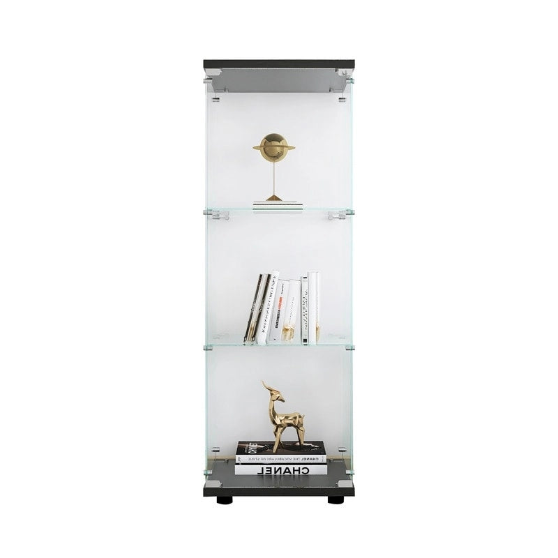 Vitrine d'exposition de cuisine moderne en verre pour classeur