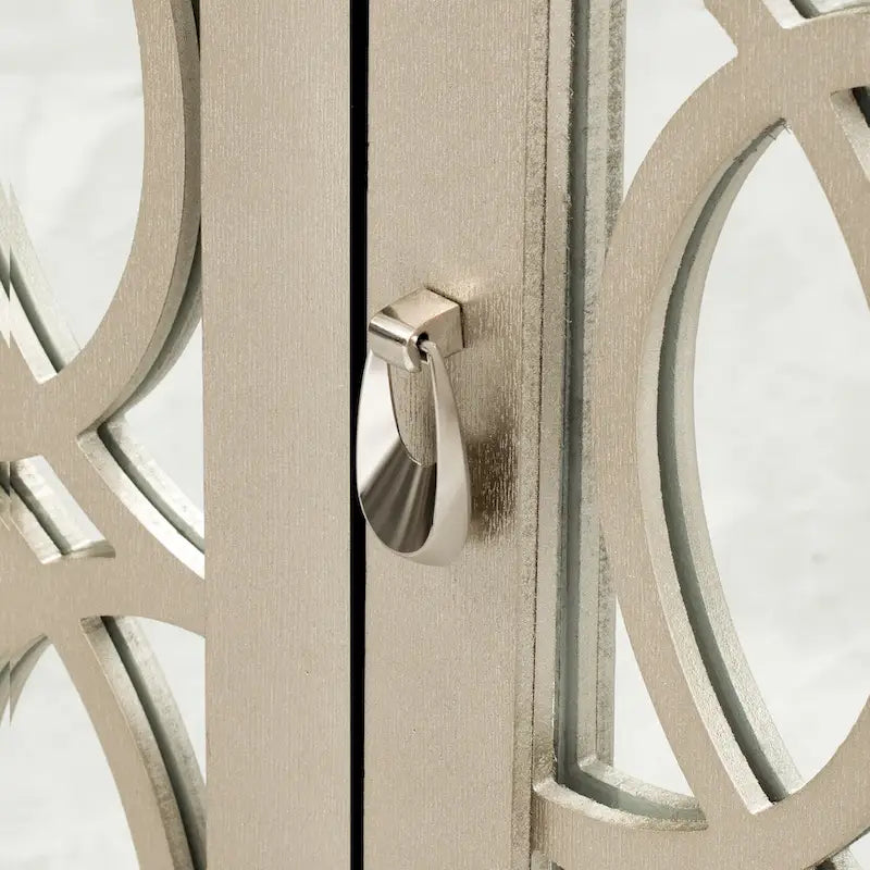 Meuble buffet 3 portes avec miroirEnfilade de salle à manger avec portes vitrées