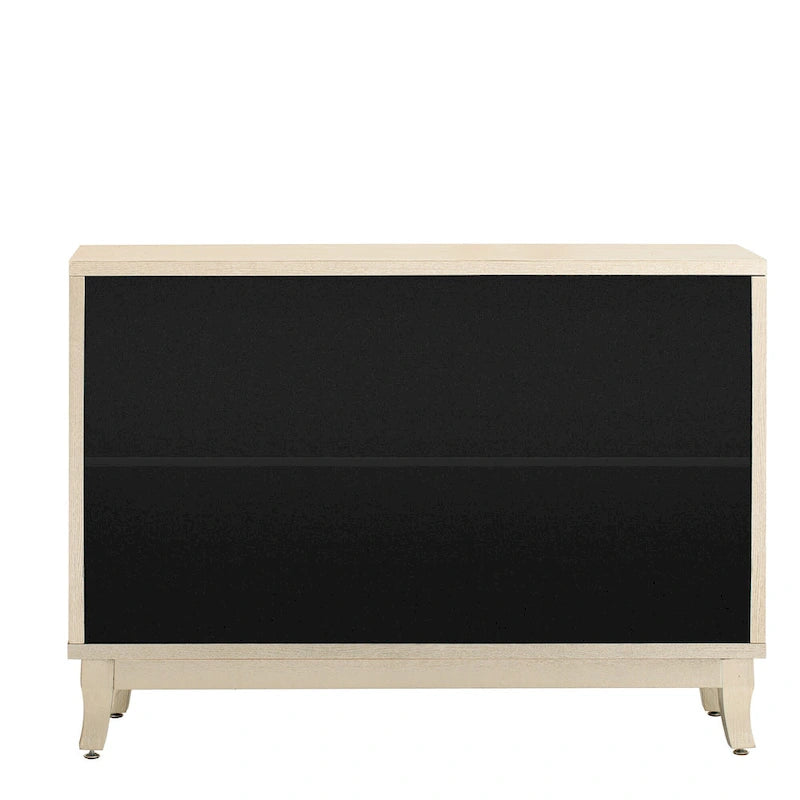 Meuble buffet 3 portes avec miroirEnfilade de salle à manger avec portes vitrées