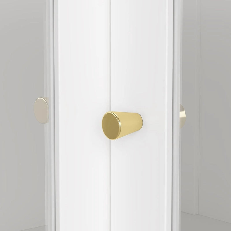 Meuble de salle de bain d'angle blanc - Rangement élégant pour n'importe quelle pièce