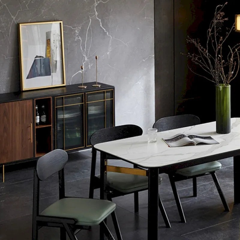 Bahut buffet moderne du milieu du siècle, 3 portes, 139,90 cm (55,12 po), cadre multicouche en bois massif