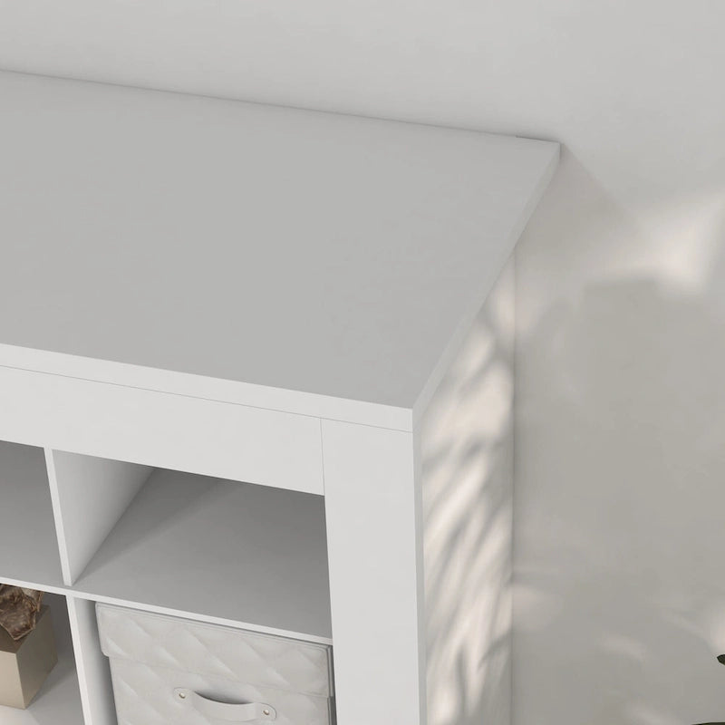 Meuble à chaussures haut de 71 po pour entrée, organisateur de rangement étroit pour chaussures, blanc