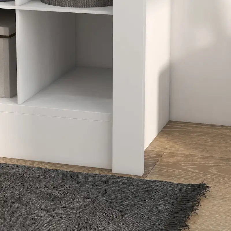 Meuble à chaussures haut de 71 po pour entrée, organisateur de rangement étroit pour chaussures, blanc