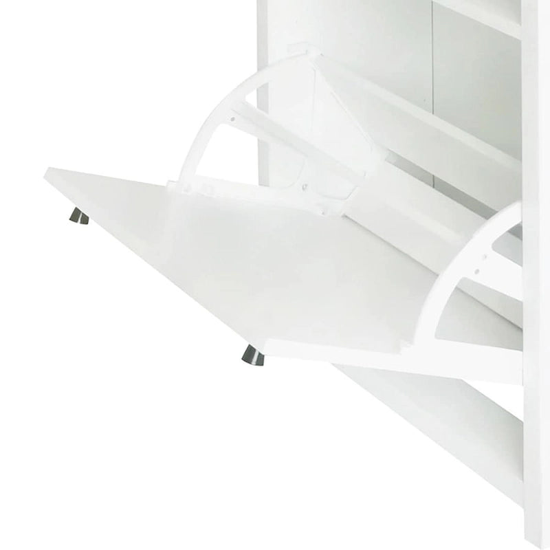Ensemble moderne minimaliste de deux armoires à chaussures en bois