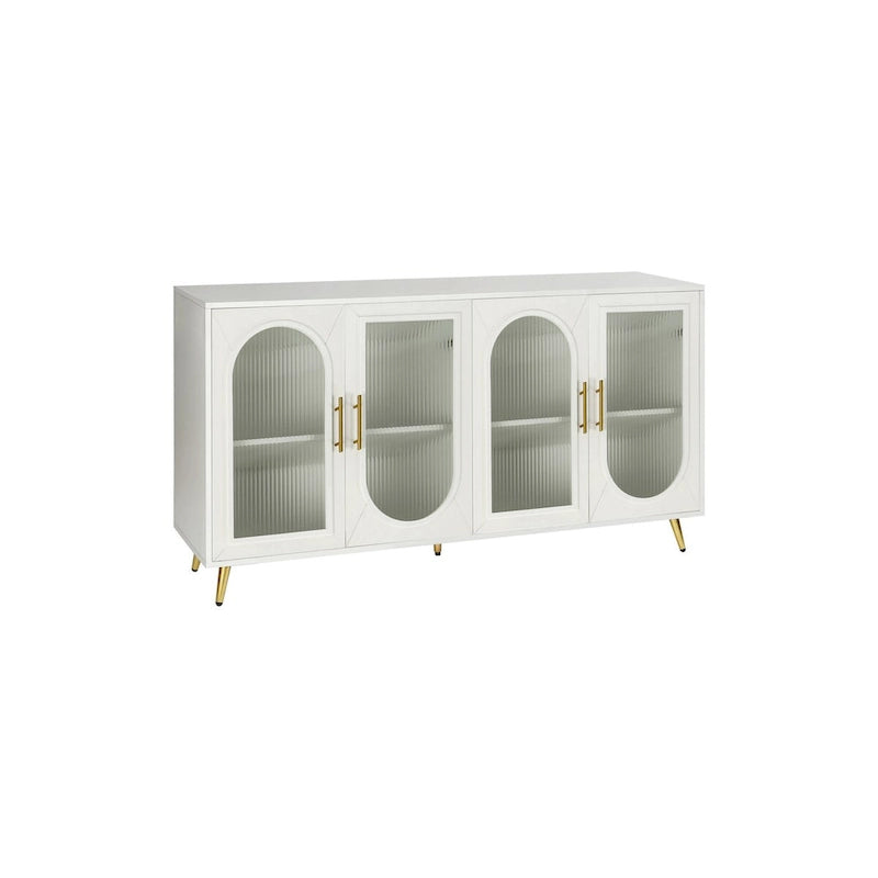 Meuble TV pour téléviseur de 65+ pouces, meuble TV en bois avec armoire de rangement