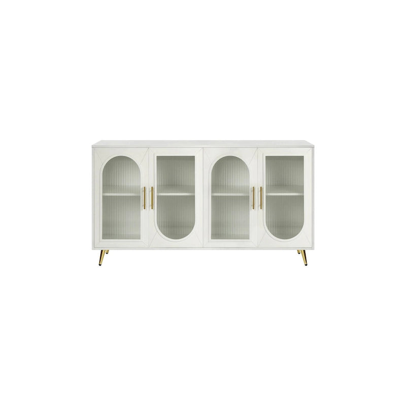 Meuble TV pour téléviseur de 65+ pouces, meuble TV en bois avec armoire de rangement