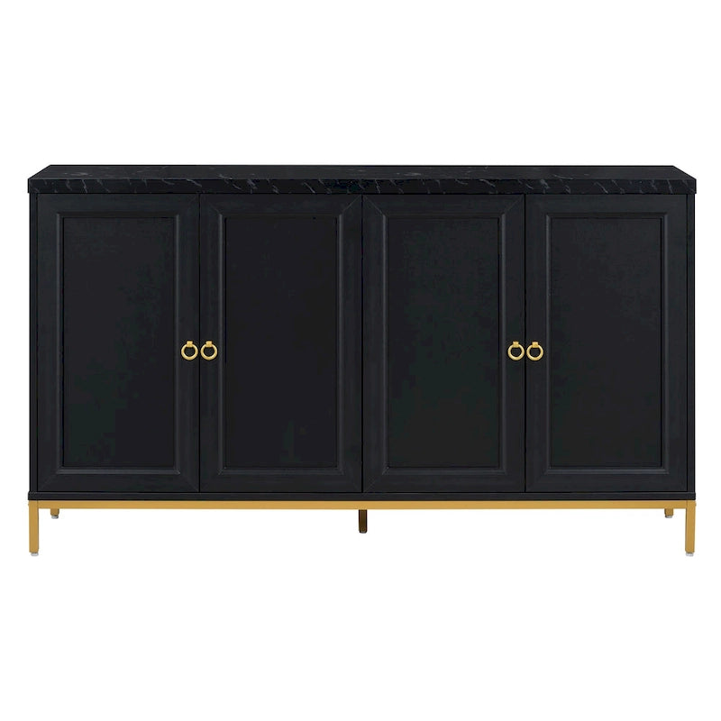 Buffet Bahut de 149,86 cm avec Étagère Réglable