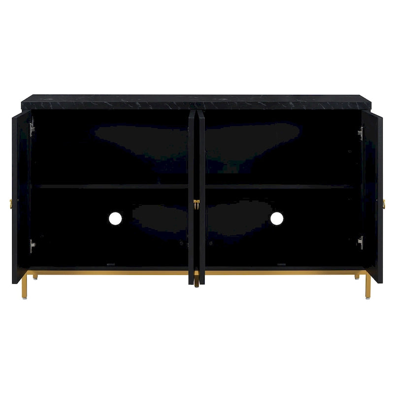 Buffet Bahut de 149,86 cm avec Étagère Réglable