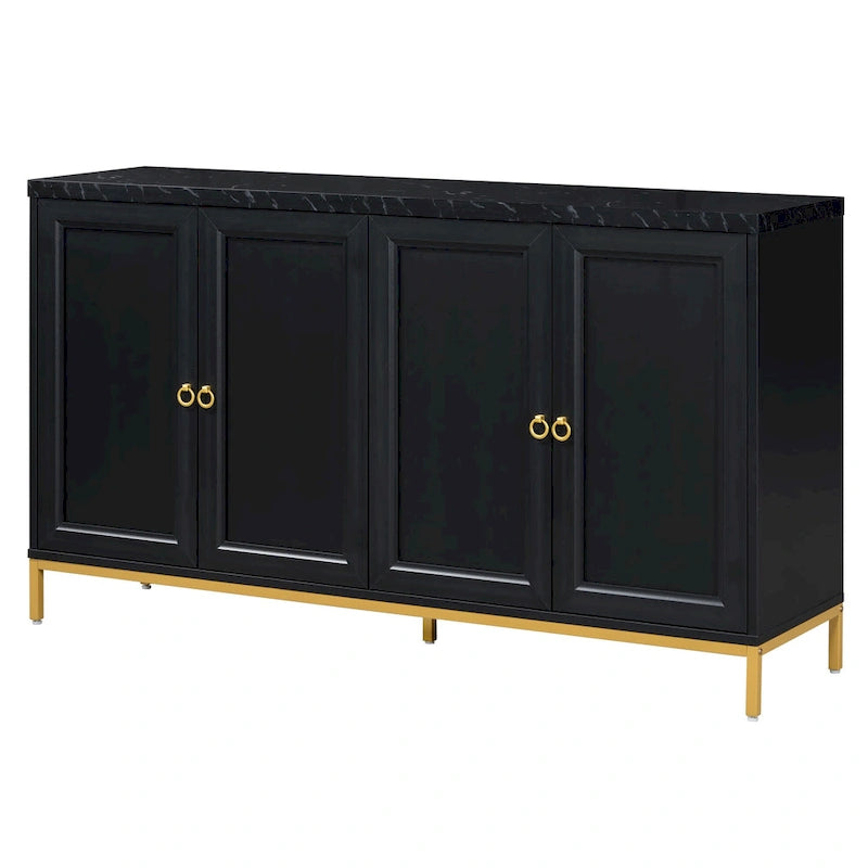 Buffet Bahut de 149,86 cm avec Étagère Réglable