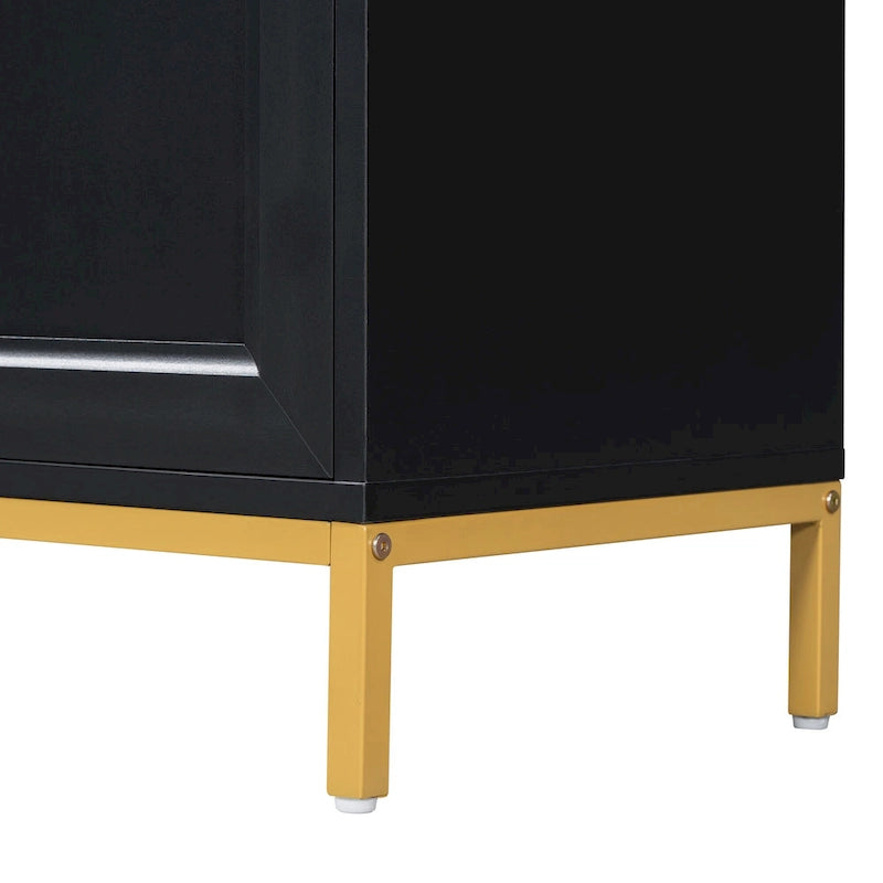 Buffet Bahut de 149,86 cm avec Étagère Réglable