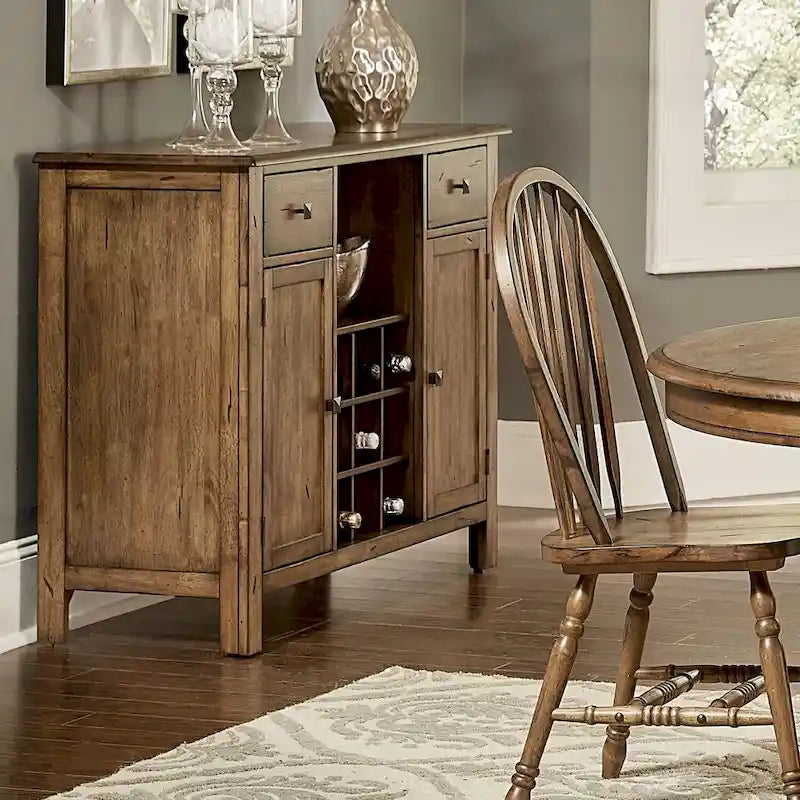 Carolina Crossing Antique Honey Distressed Server