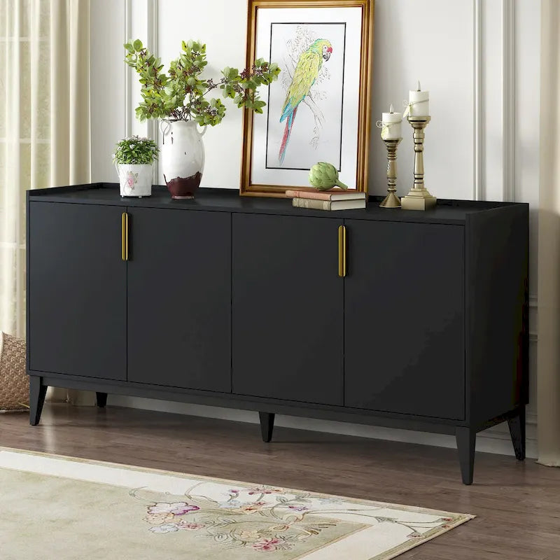 Buffet en bois avec 4 portes