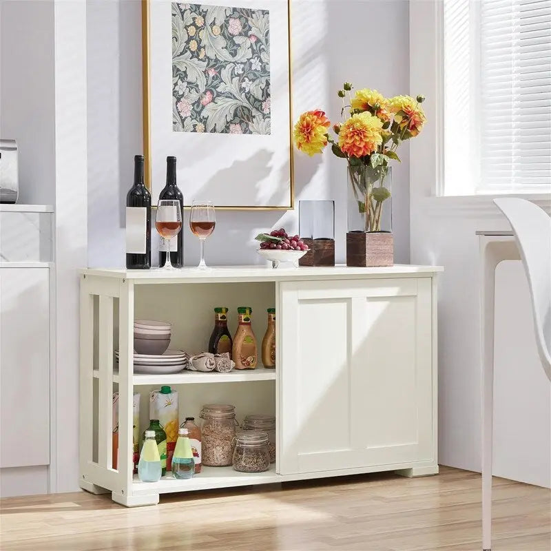 Storage Cabinet Kitchen Buffet Cabinet Sideboard - 13D x 42W x 24.8H