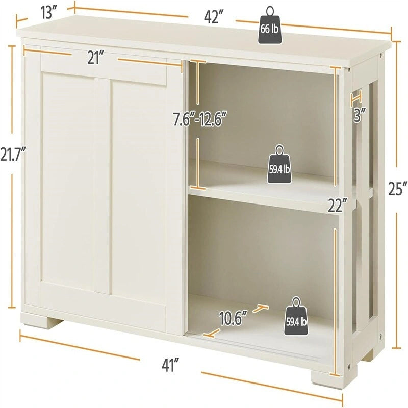 Meuble de Rangement Buffet de Cuisine Bahut - 13P x 42L x 24,8H