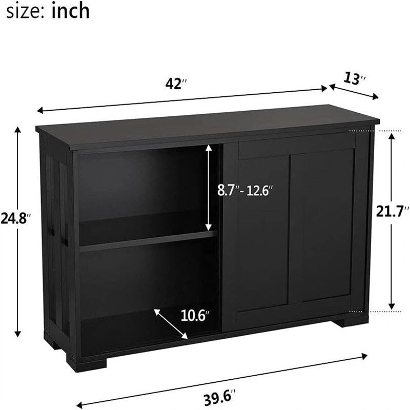Meuble de Rangement Buffet de Cuisine Bahut - 13P x 42L x 24,8H