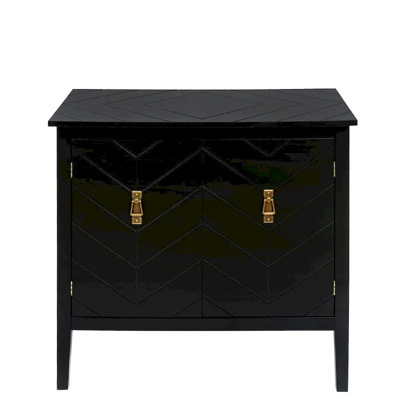 Meuble bas à 2 portes en bois, buffet vintage en bois pour le salon, la salle à manger, le bureau