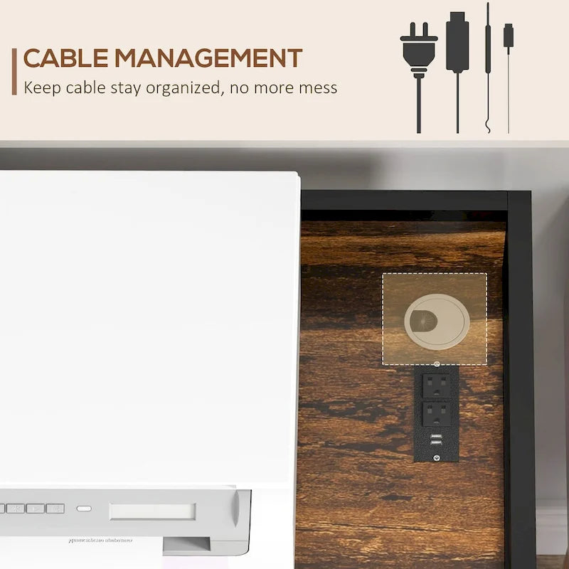 Support d'imprimante industrielle avec ports de charge USB