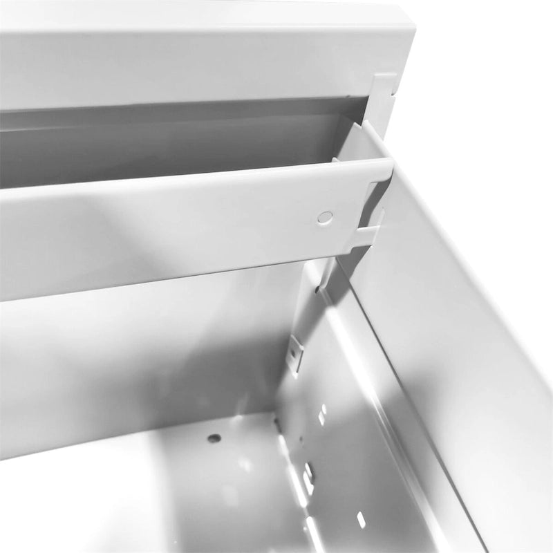 Classeur vertical à 2 tiroirs avec serrure, armoire de rangement en acier pour bureau ou maison
