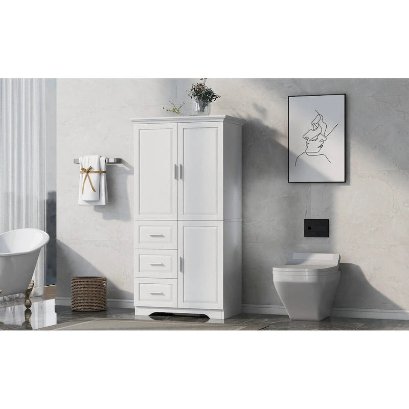 Meuble de rangement de salle de bain avec portes