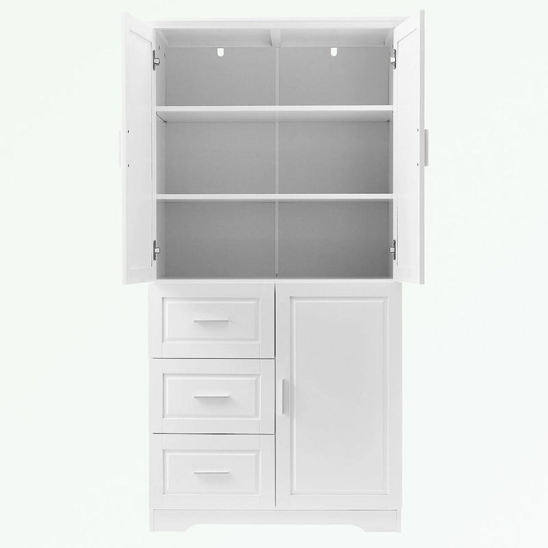 Meuble de rangement de salle de bain avec portes