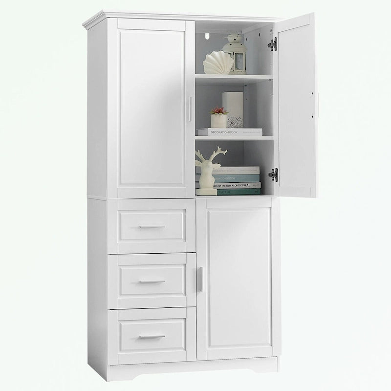 Meuble de rangement de salle de bain avec portes
