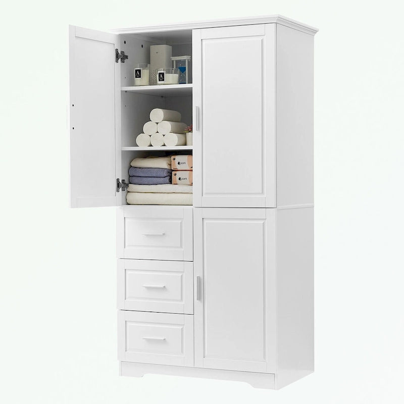 Meuble de rangement de salle de bain avec portes