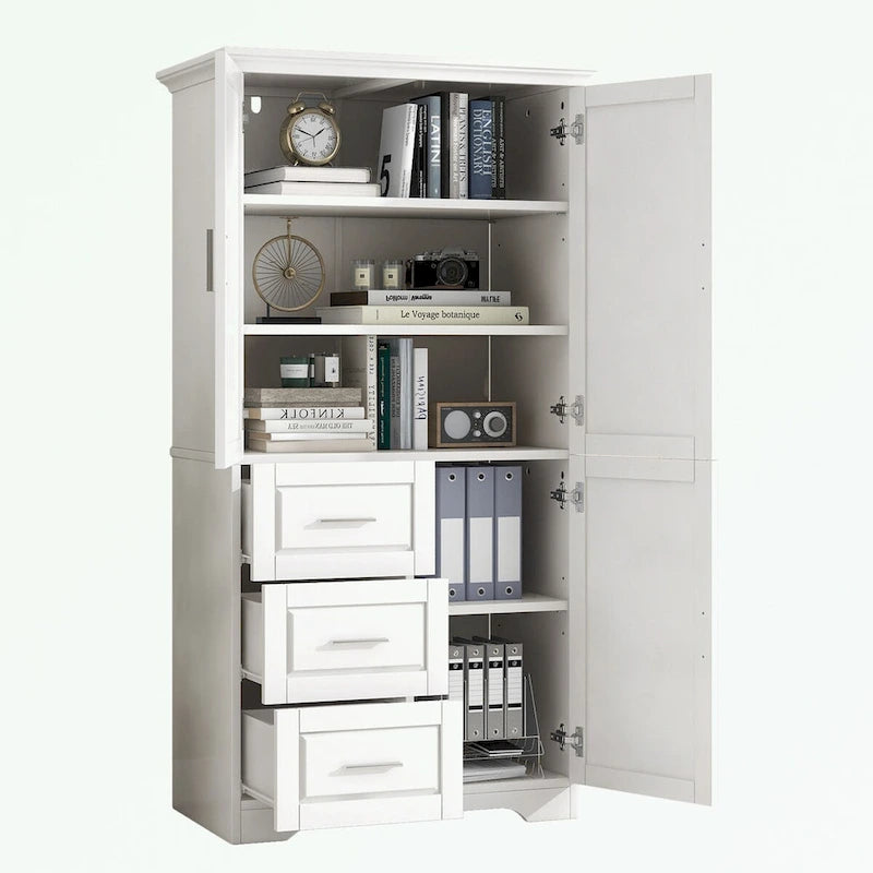Meuble de rangement de salle de bain avec portes