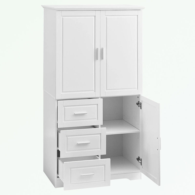 Meuble de rangement de salle de bain avec portes