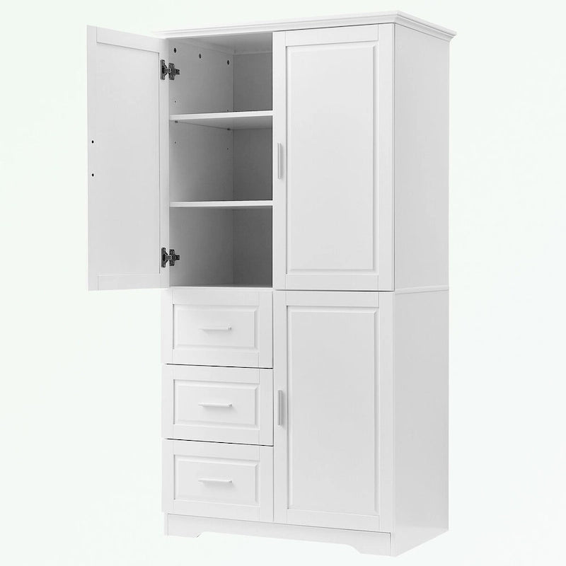 Meuble de rangement de salle de bain avec portes