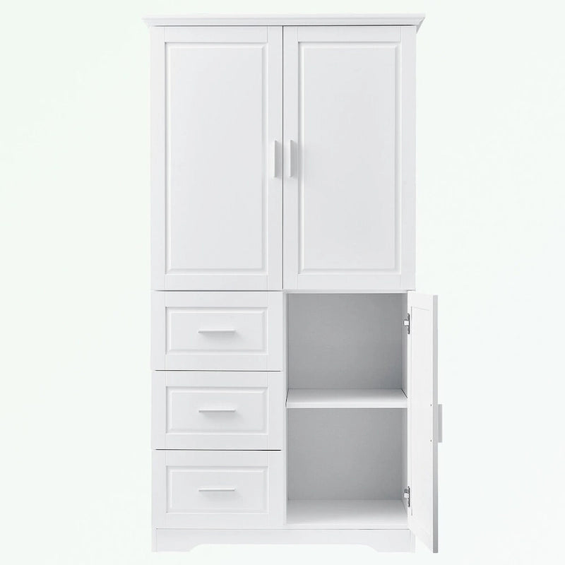 Meuble de rangement de salle de bain avec portes
