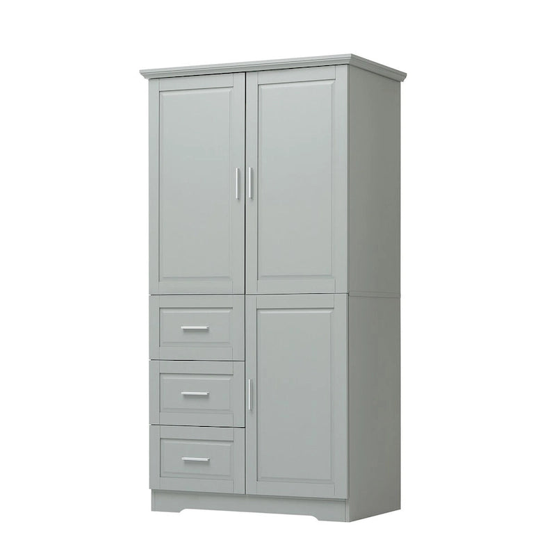 Meuble de rangement de salle de bain avec portes