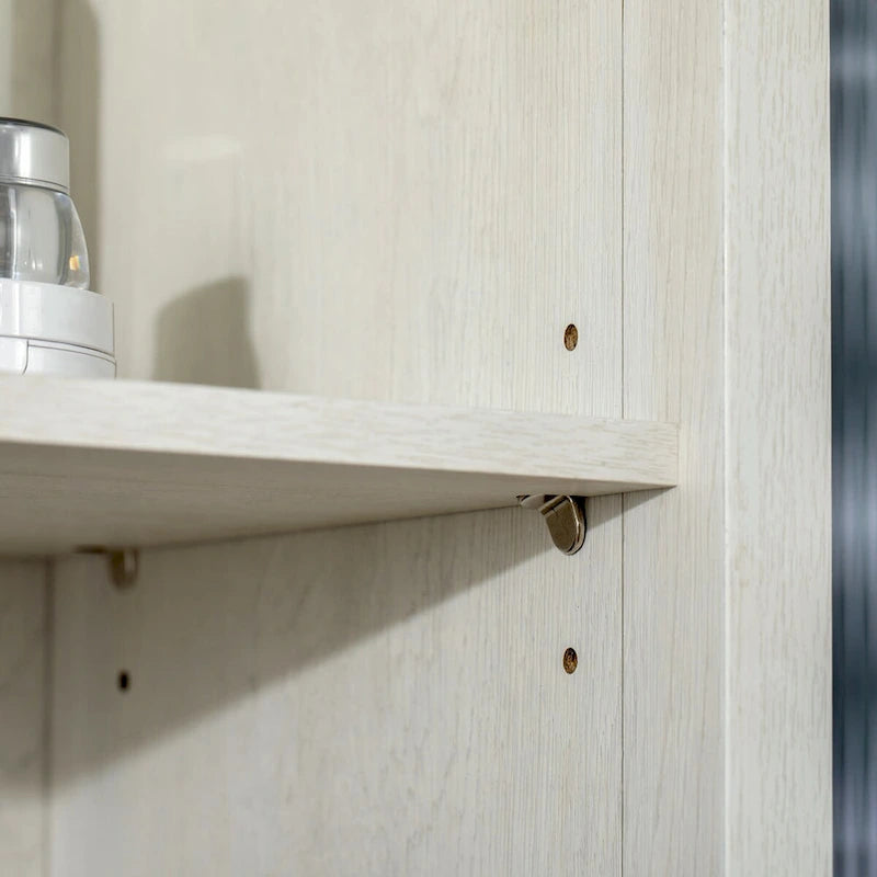 Meuble Colonne de Salle de Bain Haute, Tour de Rangement avec Étagères Réglables